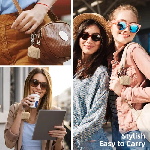 Miniatura 6 de Lerobo Funda protectora completa para AirPods de 2ª y 1ª generación, con grabado de flores, compatible con Apple AirPod, funda de carga con llavero
