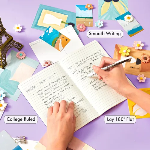 Miniatura 3 de feela - Paquete de 16 cuadernos de tapa suave a granel, cuadernos rayados universitarios para el trabajo para mujeres y niñas, diario de viaje