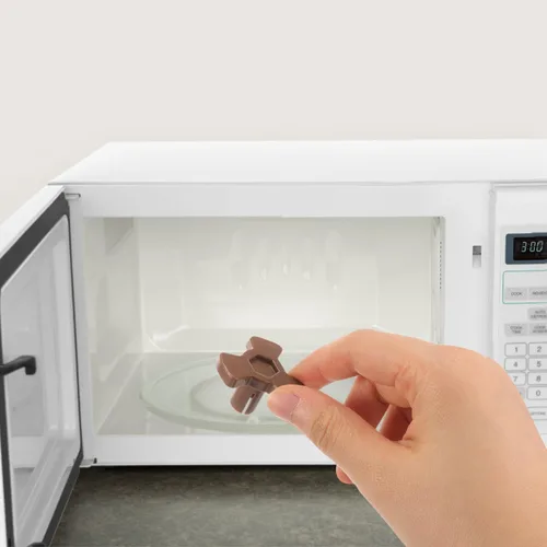 Miniatura 4 de Unomor Repuesto de acoplador de plato giratorio para horno de microondas, 4 piezas, eje de soporte de guía de rodillo de plástico para reparación