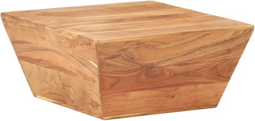 Miniatura 8 de Mesa auxiliar, mesa de centro de tronco, mesa de centro de granja adecuada para sala de estar, oficina, balcón, estudio, sala de estar familiar
