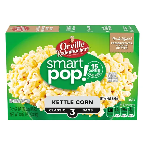 Miniatura 3 de Orville Redenbacher's Smart Pop! Palomitas de maíz con sabor a mantequilla (paquete de 2) 6 cajas