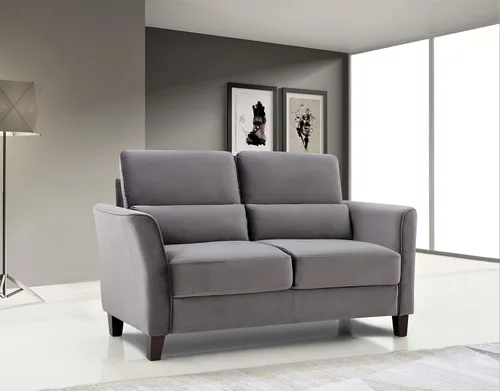 Miniatura 18 de Container Furniture Direct Stoughton - Sofá biplaza tapizado moderno de mediados de siglo con brazos inclinados para sala de estar, 57.88 pulgadas