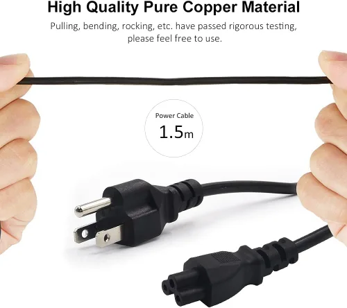 Miniatura 3 de Cable de alimentación de 19 V compatible con Asus VG278 VL278H VG278Q VG279 VG245 VX238H VX239H VX248 MS226H LS246H LS248H MZ279HL LCD Asus 27 25 24