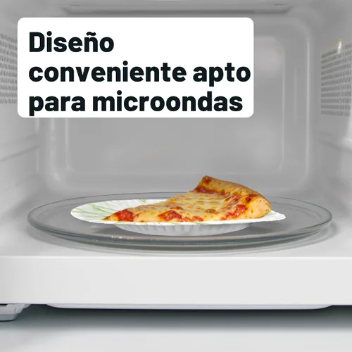 Miniatura 4 de Amazon Basics Platos de papel para uso diario, 8.62 pulgadas, desechables, 300 unidades, el embalaje puede variar