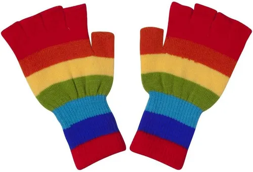 Miniatura 12 de Gravity Threads Guantes de invierno unisex para hombre y mujer, de punto elástico, sin dedos