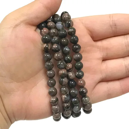 Miniatura 324 de Gem Avenue Handmade Round Bead Stretch Bracelet Unisex Natural Stone Beaded Jewelry for Men & Women, Elastic Wristband for Daily Wear