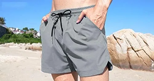 Miniatura 4 de COOFANDY Traje de baño para hombre de secado rápido, pantalones cortos de secado rápido