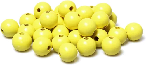 Miniatura 37 de 1000 cuentas de madera negras de 0.236 pulgadas a granel, cuentas espaciadoras sueltas de madera para manualidades hechas a mano, agujero de 0.079