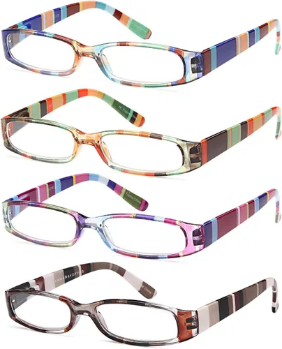 Gamma Ray - Lentes de lectura para mujer, 4 pares de lectores de moda para mujer