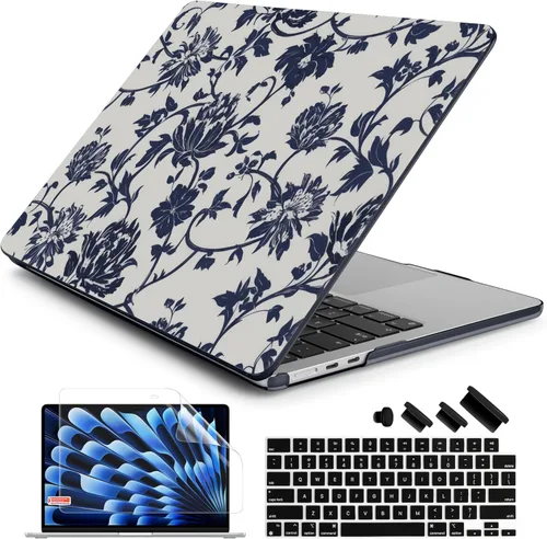 Miniatura 12 de Batianda Funda prémium para MacBook Air de 15 pulgadas M5 2026 M4 2025 M3 2024 M2 2022, ultra delgada de 0.047 in, carcasa rígida de plástico