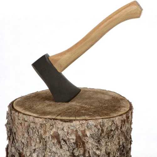 Miniatura 2 de Edward Tools Hacha de camper con mango de madera, hacha de deportista de 14 pulgadas con cabeza de acero vulcano de 1.5 libras y mango de nogal