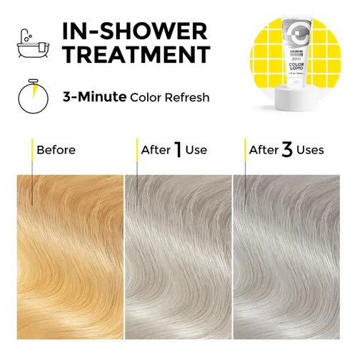 Miniatura 4 de COLORLOMO Tinte Semipermanente para el Cabello - Acondicionador Depositante de Color de 6 oz con Manteca de Karité y Aceite de Almendras - Plateado