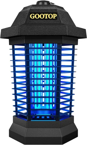 Miniatura 8 de GOOTOP Extractor de Insectos para Exteriores, Extractor de Mosquitos, Enchufe de 3 Puntas Eléctrico Matamoscas, Mata Mosquitos, Trampas para Moscas