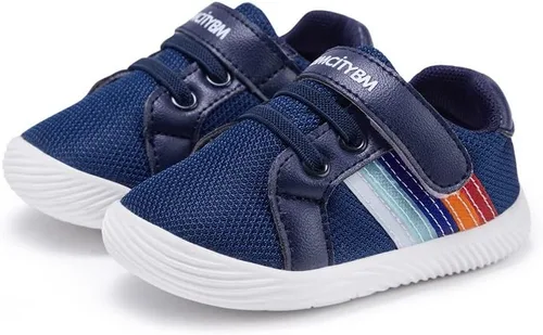 BMCiTYBM Zapatos para bebé niño y niña, suaves, antideslizantes, ligeros, para caminar por el primer paso de 6, 9, 12, 18, 24 meses