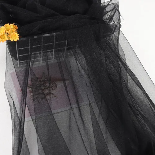 Miniatura 6 de HAVII Rollo de tul negro de 63 pulgadas x 10 yardas para falda tutú, manualidades, costura, tela de malla, arco de boda, decoración de fiesta