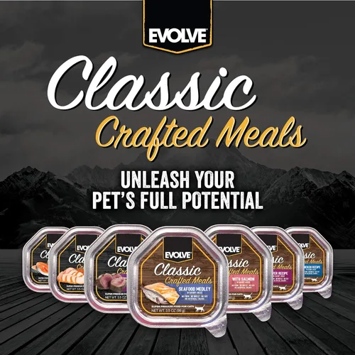 Miniatura 5 de Evolve Comida clásica hecha a mano con receta de pollo para gatos (paquete de 15)