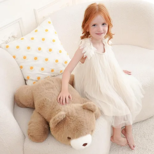 Miniatura 6 de Animales de peluche con peso, peluche de oso, peluche de oso pesado, regalos de juguete para niños y adultos, marrón, 4.5 libras, 25 pulgadas