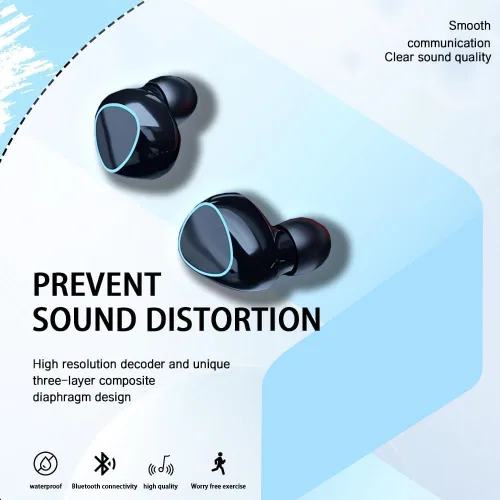 Miniatura 3 de MWRPCRDN - Auriculares inalámbricos, Bluetooth 5.3, pantalla LED de potencia, auriculares estéreo de 30 horas de reproducción, con comodidad