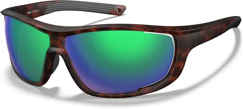 CARFIA Lentes de sol deportivos polarizados para hombres y mujeres, lentes únicos laterales de ventilación para béisbol, correr, ciclismo 5. Marco
