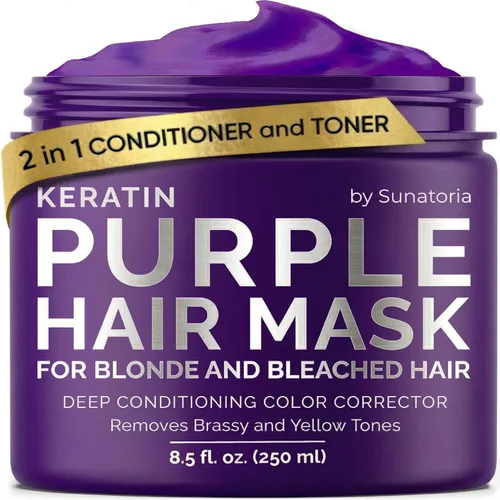 Miniatura 10 de SUNATORIA Mascarilla de queratina para el cabello - Acondicionador profundo para cabello dañado y seco - Hidrata, repara, nutre - Tratamiento Negro