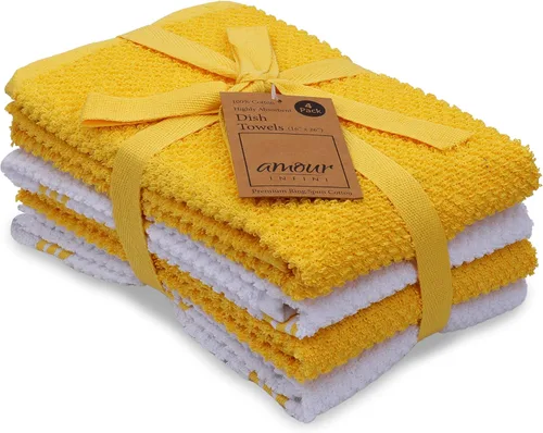 Miniatura 28 de Amour Infini paños de cocina y repasadores, 100 % algodón, muy absorbentes, se pueden lavar a máquina