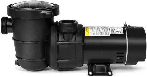 XtremepowerUS Bomba de piscina sobre el suelo de 2 velocidades 1.5HP Bomba de piscina 1.5 "NPT filtro cesta filtro alto flujo con adaptador de