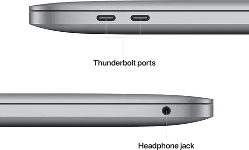 Miniatura 7 de Apple MacBook Pro 2022 con chip Apple M2 (13 pulgadas, 16 GB de RAM, 256 GB de almacenamiento SSD) (QWERTY en inglés) gris espacial (renovado)