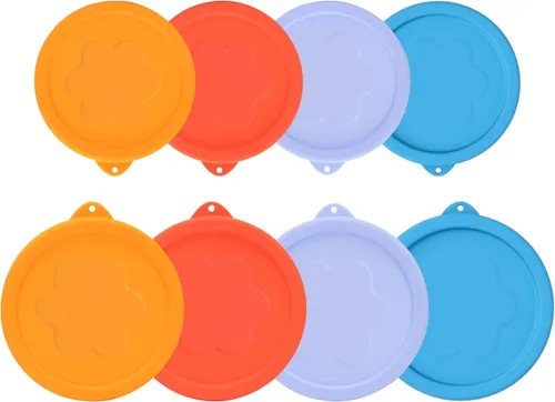 Miniatura 13 de LUVCOSY - Tapas redondas de silicona de repuesto de 1 taza, 2 tazas, 4 tazas para tazones de vidrio Pyrex 7202-PC, 7200-PC, 7201-PC, paquete de 6