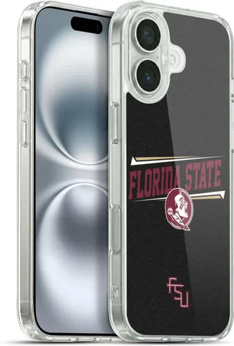 Miniatura 114 de Head Case Designs Funda de gel suave FSU Seminoles de la Universidad Estatal de Florida con licencia oficial compatible con Apple iPhone 13 Pro Max