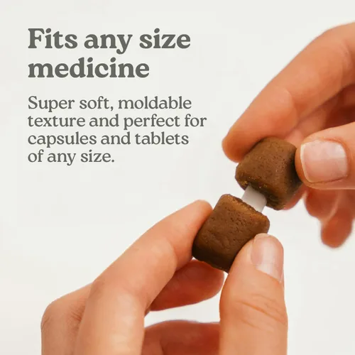 Miniatura 7 de Pill Buddy Naturals de Earthly - Golosinas para ocultar píldoras de pato (sin pollo) para perros - Bolsillo para píldoras de cualquier tamaño - 30