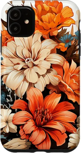 Miniatura 8 de Funda para iPhone 11 Pro Max Vintage Autumn Flower Fall Pumpkin Girl Women Fall