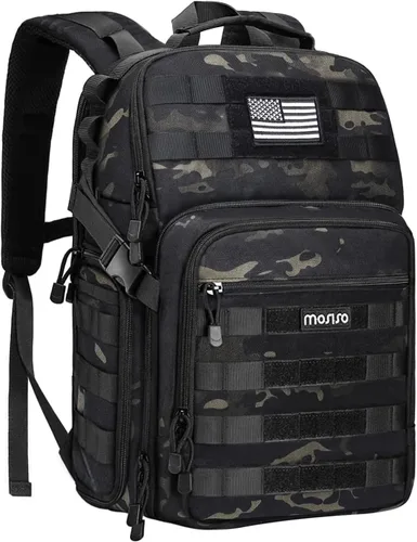 MOSISO Mochila para cámaras réflex digital de un solo objetivo, réflex de un solo objetivo o sin espejo, estuche táctico para cámara de fotografía