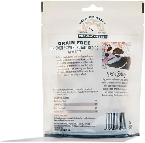 Miniatura 2 de Whole Paws, Whole Paws, bocadillos de carne seca de pollo y batata, 5 onzas