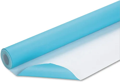 Fadeless Papel para Tablón de Anuncios, Papel Resistente a la Decoloración para Decoración de Aula, 48" x 50', Azure, 1 Rollo