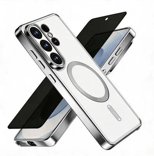 Miniatura 42 de Misscase Funda MagSafe compatible con iPhone 12 Pro Max con protector de lente de cámara, protección completa, funda magnética transparente