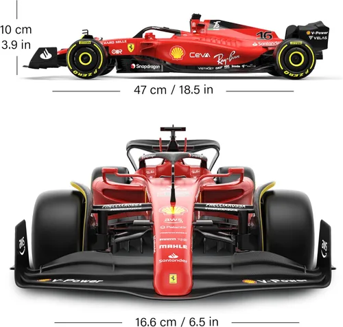 Miniatura 3 de Voltz Toys Auto de Control Remoto Ferrari F1 75 con Licencia Auténtica 1:12 - Serie de Autos RC Colección F1 para Niños y Adultos - Auto RC de 1:12