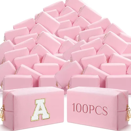 Miniatura 10 de Bolsas de cosméticos a granel de piel sintética para maquillaje, bolsa pequeña, bolsa de aseo de bricolaje, bolsa de aseo personal, organizador