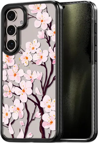 Miniatura 14 de Rosarnnah Funda compatible con Samsung Galaxy S24 Ultra, bonita estética, a la moda, divertida funda con estampado de gatito y gato, duradera a