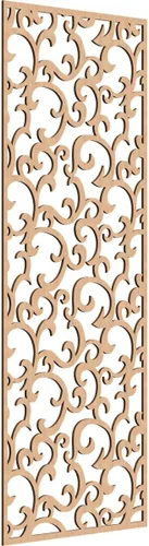 Miniatura 64 de Wheatland Paneles de pared decorativos de madera con calado, 9 3/8 pulgadas de ancho x 24 3/8 pulgadas de alto x 1/4 de alto, nogal