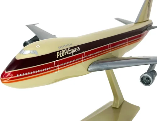 Miniatura 2 de PEOPLExpress 747-100/200 Escala 1:250 - Modelo de avión de plástico a presión - Réplica coleccionable de aviones PEOPLExpress Airlines - Parte #