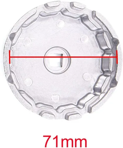 Miniatura 2 de uxcell Llave de filtro de aceite tipo tapa de coche de 0.394 in de diámetro interior para Lexus
