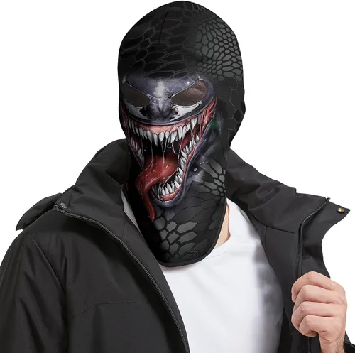 Miniatura 2 de Obacle Máscara de calavera para Halloween, máscara de cara completa, pasamontañas para invierno y clima frío