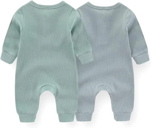 Miniatura 18 de ZAV Mono de manga larga unisex para bebé, niño y niña, 2