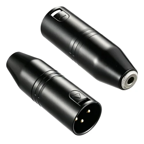 Miniatura 2 de Ancable 0.138 in a XLR, paquete de 4 adaptadores estéreo TRS Mini-Jack hembra a 3 pines XLR macho adaptador de micrófono, convertidor de audio