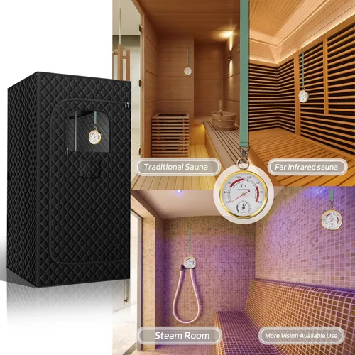 Miniatura 5 de Andelov - Termómetro e higrómetro de sauna (FahFahrenheit) con soporte de cordón, monitor portátil de temperatura y humedad para tienda de campaña