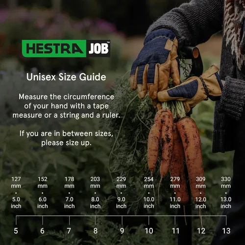 Miniatura 2 de Hestra Job Kobolt Garden Glove, Leather Gardening Gloves for Pruning, Digging, & Outdoor Yard Work for Men & Women Fucsia