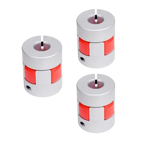 Miniatura 9 de Aluminio Ciruela Flexible Eje Acoplamiento Diámetro 0.984 in Longitud 1.181 in Conector Flexible Acoplador Flexible para Impresora 3D Máquina CNC