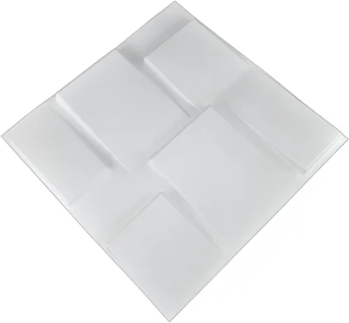 Miniatura 118 de Art3d Panel de Pared de Diamante 3D de PVC Dentado a Juego-Negro Mate, para Decoración Interior Residencial y Comercial Diamante mate negro