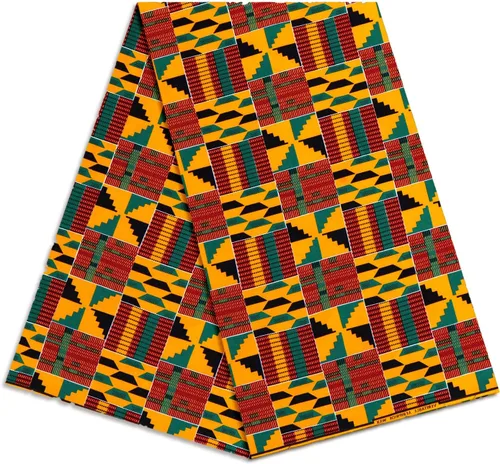 Patrón africano de cera Ankara imprime tela 6 yardas 100% algodón cera paño para vestido de fiesta y telas de tapicería DIY LB041
