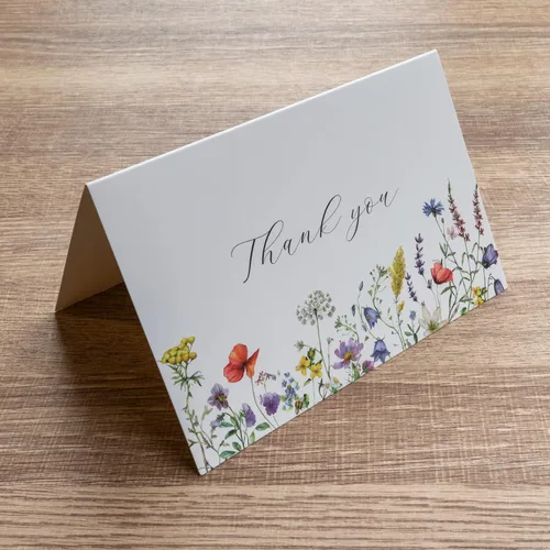 Miniatura 8 de Gooji Tarjetas de agradecimiento florales de verano 4 x 6 con sobres (paquete de 20 sobres a granel) a juego, flores silvestres, bodas, notas